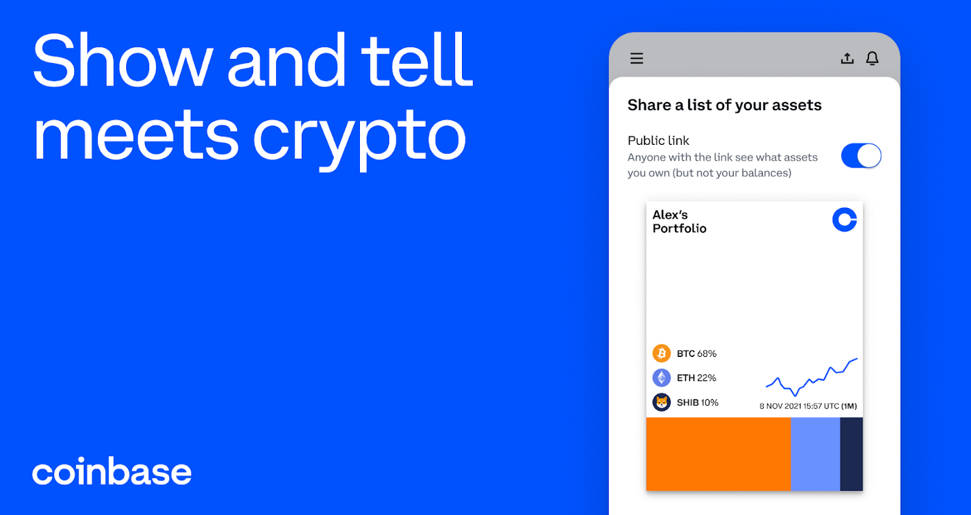 coinbase crypto information share feature